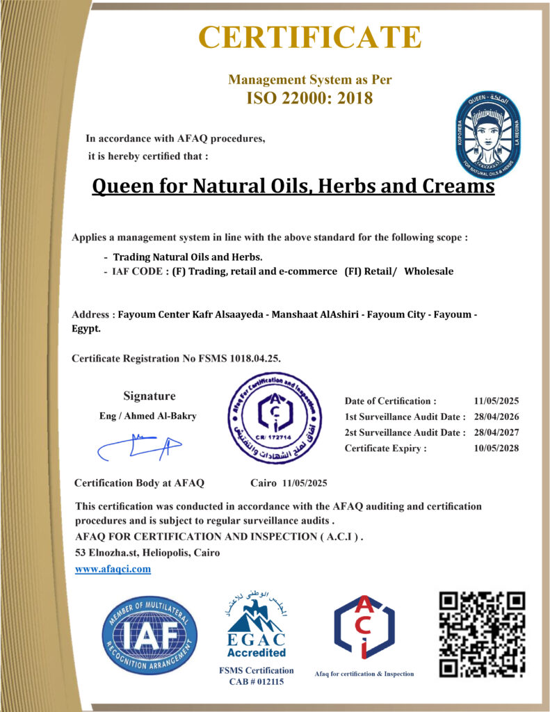 CERTIFICATE ISO 22000-01
